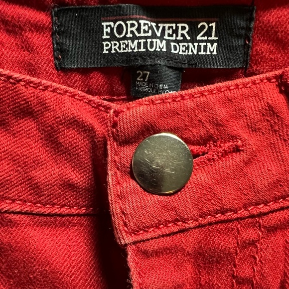 Rust high waist cut off shorts - Picture 5 of 5